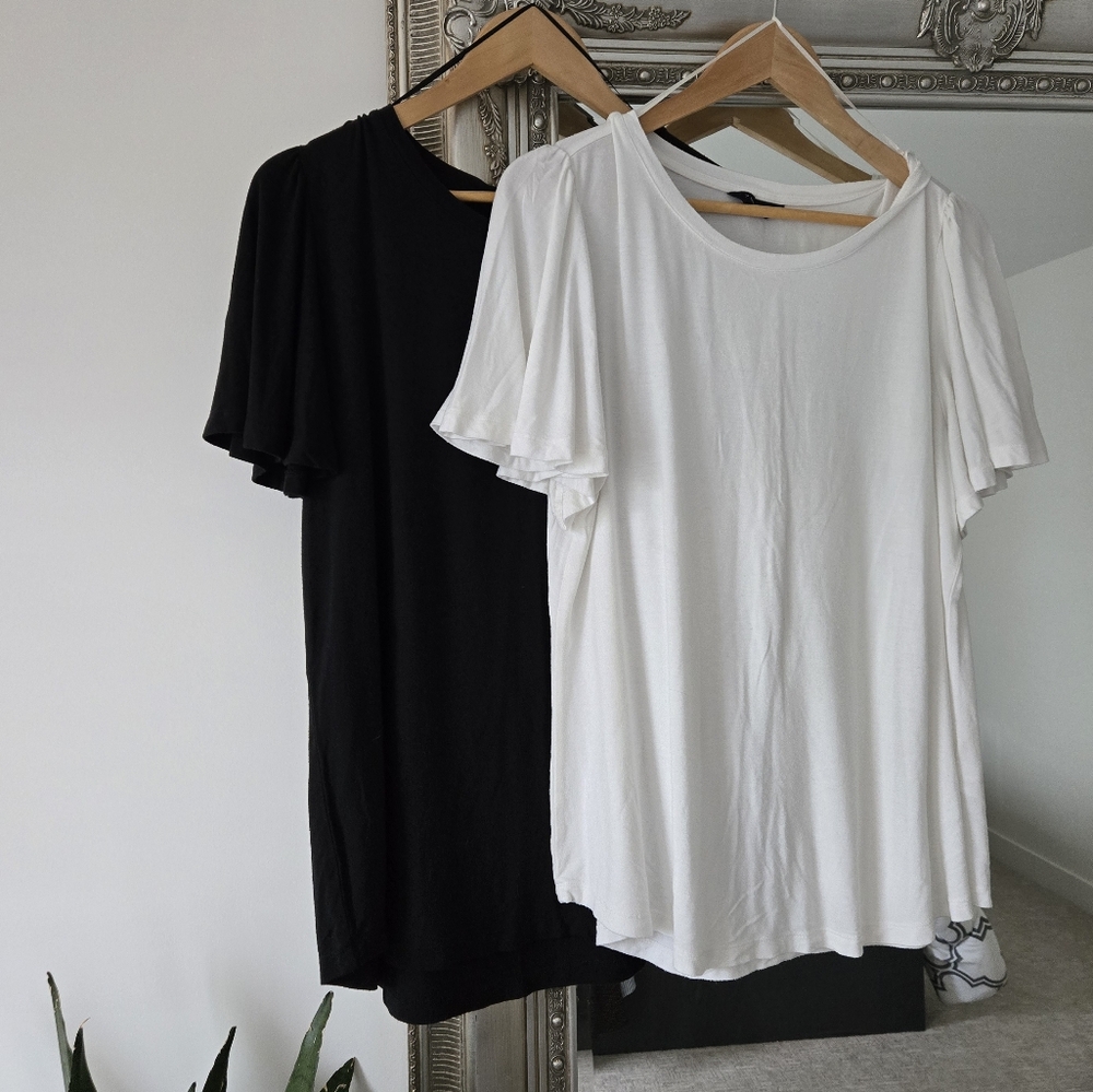 2 Flutter Sleeve T-shirts